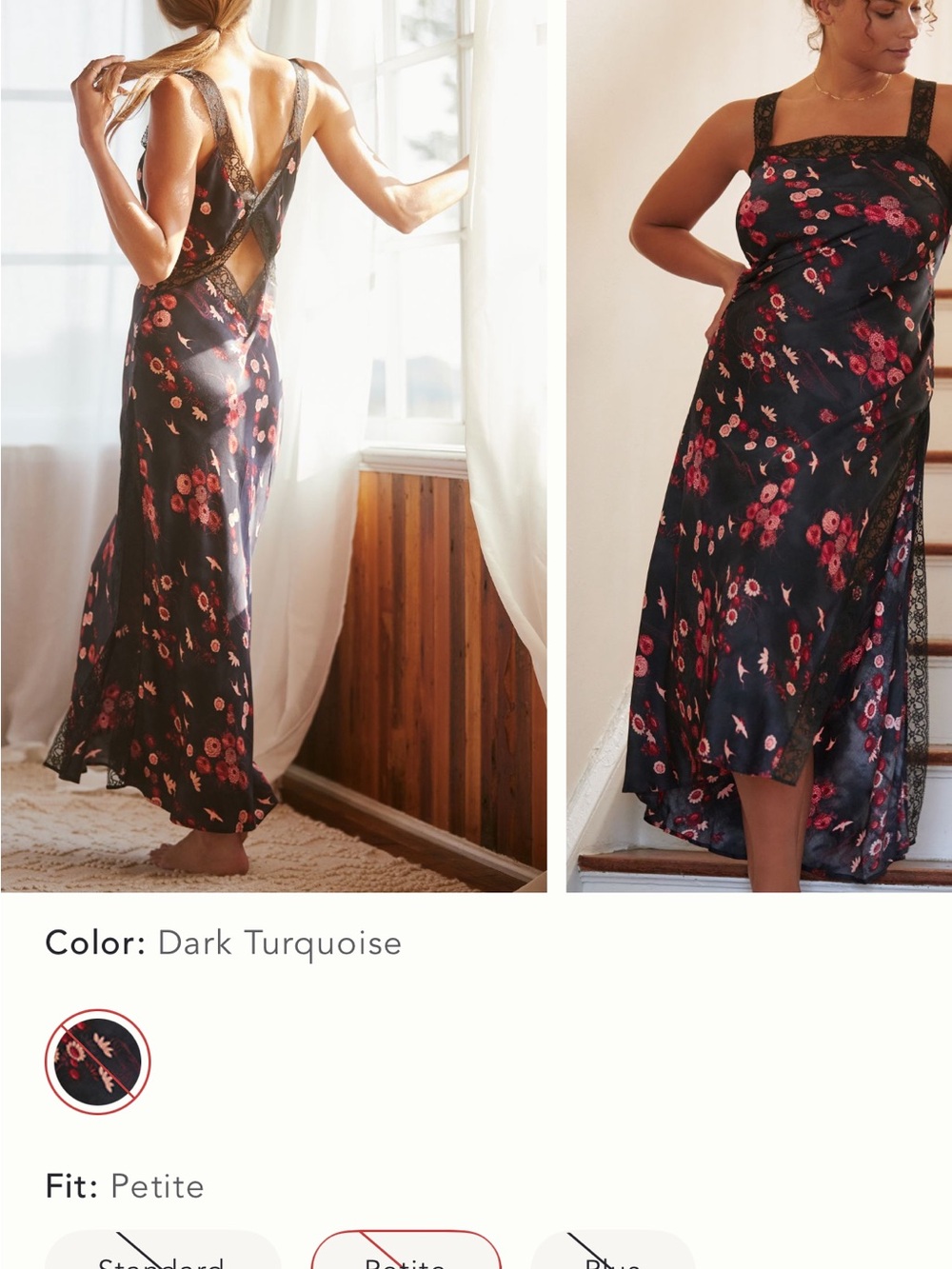 Anthropologie lace maxi night dress